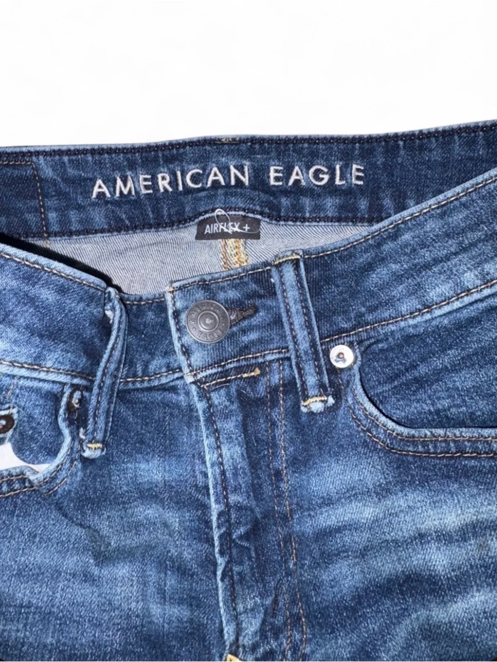 American Eagle AirFlex+ Men’s 28x32 Slim Straight Stretch Jeans Dark Wash Denim